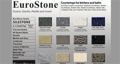 Desktop Screenshot of eurostoneinc.com